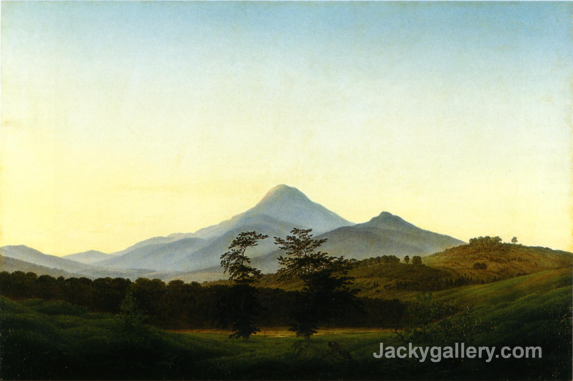 Bohemian Landscape by Caspar David Friedrich paintings reproduction